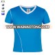 Hot Sale Good Quality 100 Polyester V Neck Blue Blank T Shirt Men